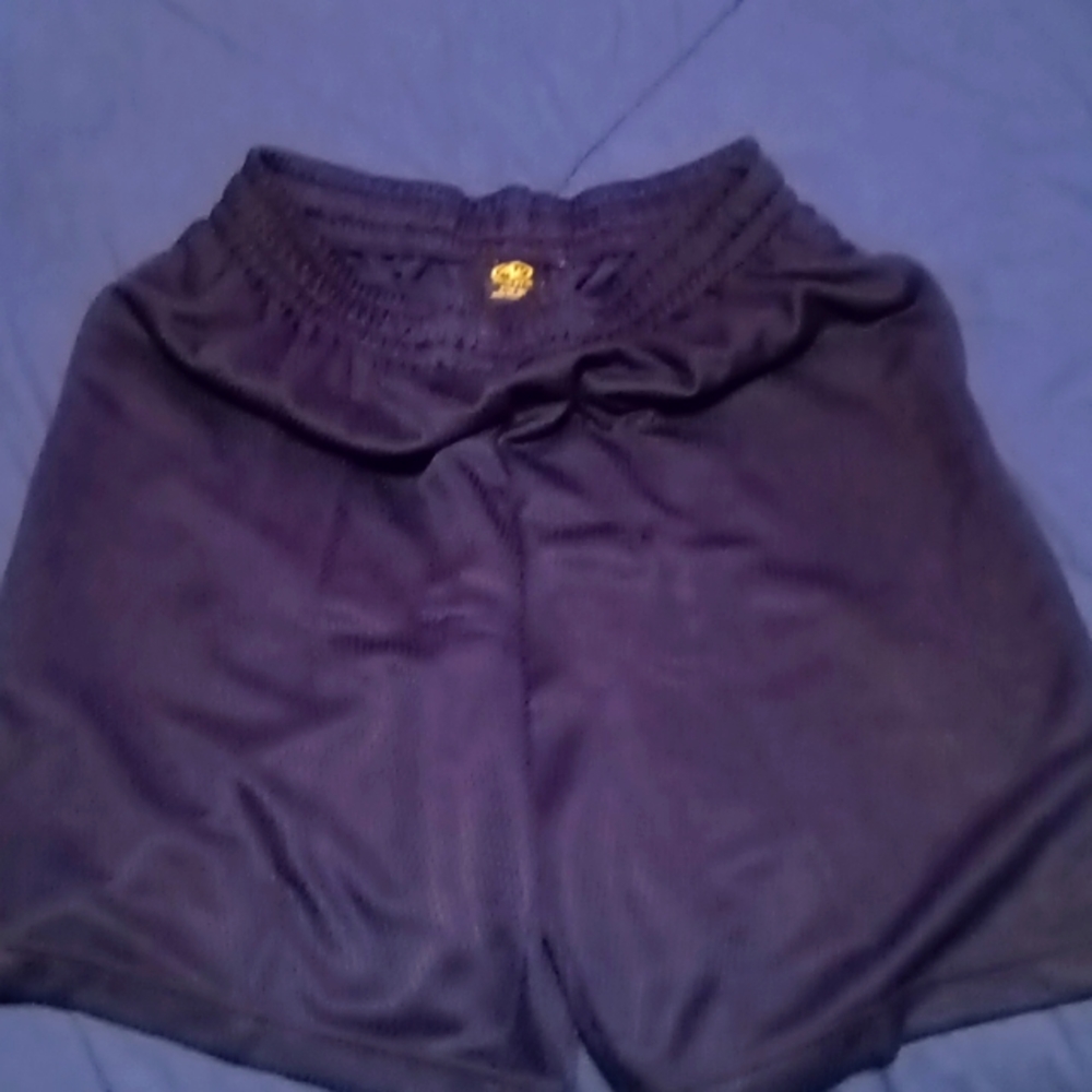 Blue athletic shorts